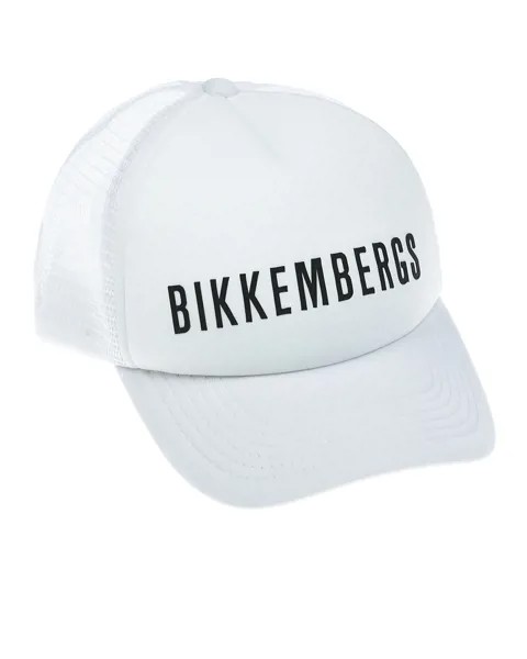 Белая бейсболка с контрастным лого Bikkembergs детская