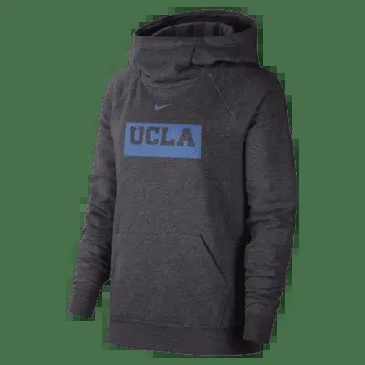 Худи Nike College Essential (UCLA), цвет Off Noir/Signal Blue