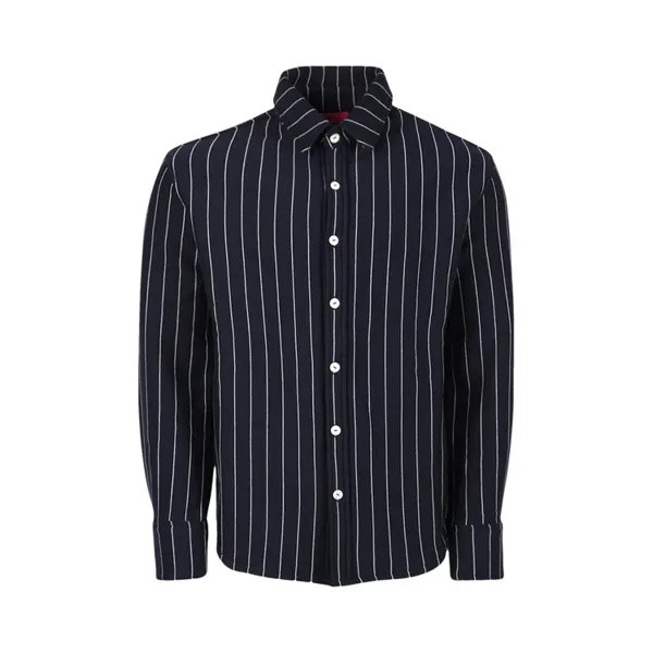 Рубашка The Elder Statesman Pinstripe Terry 'Navy/White', синий