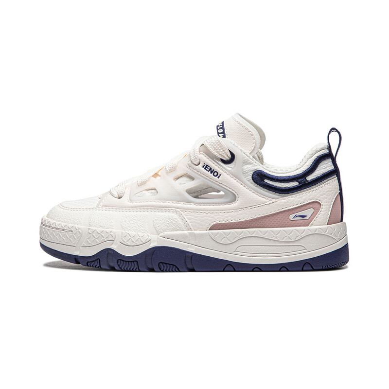 Кроссовки LINING Skateboarding Shoes Women's Low-top Mist White, белый