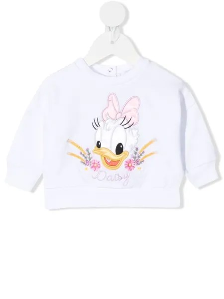 Monnalisa толстовка с вышивкой Daisy Duck