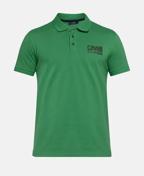 Рубашка поло Cavalli Class, зеленый