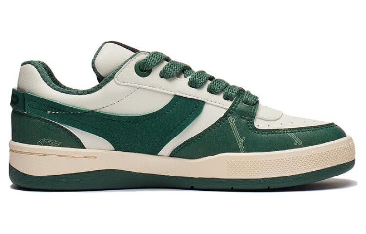 Кроссовки LINING Glory 92s Skateboarding Shoes Women's Low-top Green, зеленый