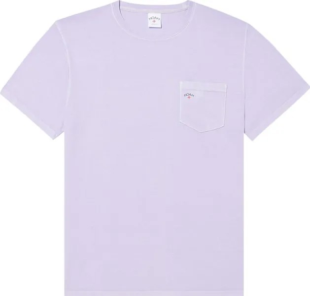 Футболка Noah Core Logo Pocket 'Lilac Breeze', фиолетовый