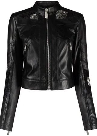Philipp Plein куртка с кружевными вставками