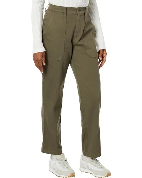 Брюки L.L.Bean Signature Washed Cotton Barrel, цвет Dusty Olive