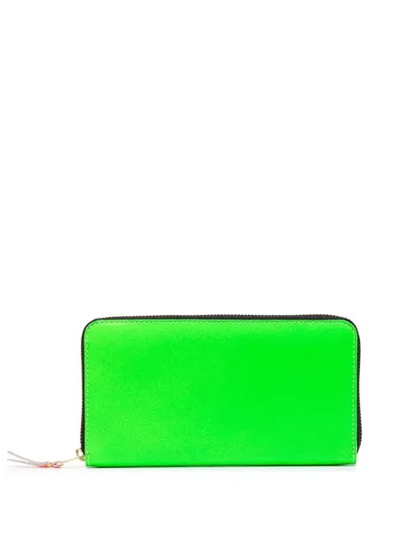 Comme Des Garçons Wallet кошелек Super Fluo с круговой молнией