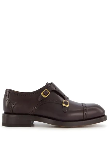 Gucci туфли монки с пряжками, красный