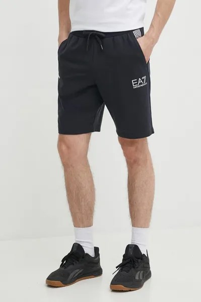 Шорты EA7 Emporio Armani, темно-синий