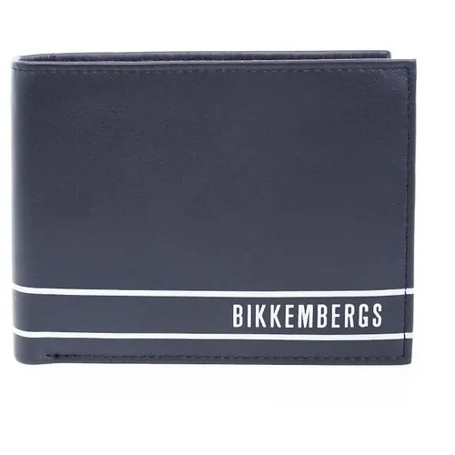 Портмоне из кожи с логотипом Bikkembergs