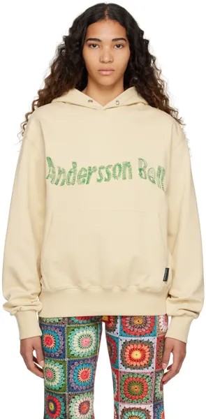 Бежевый худи с вышивкой Andersson Bell