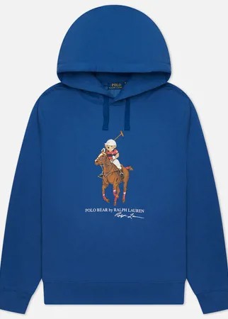 Мужская толстовка Polo Ralph Lauren Polo Player Bear & Big Pony Fleece Hoodie, цвет синий, размер S