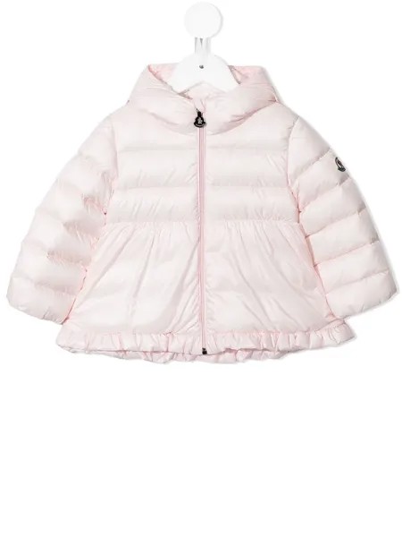 Moncler Enfant пуховик с оборками