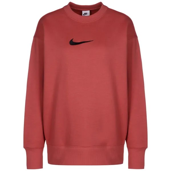 Толстовка Nike Phoenix Oversized Fleece Crew, красный