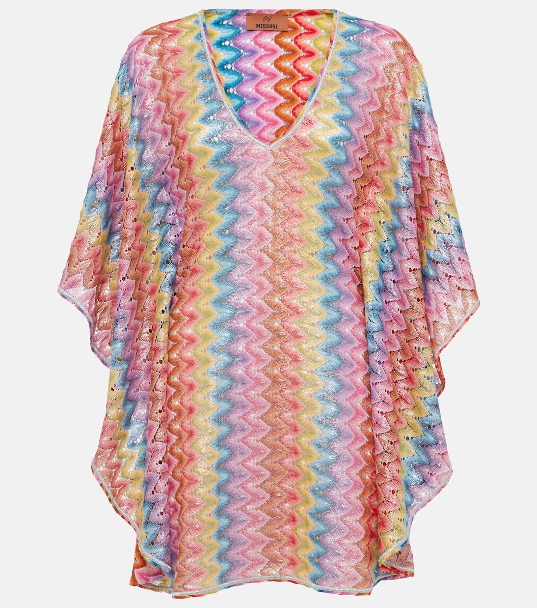 Пляжное платье из ламе с зигзагом Missoni, мультиколор