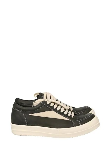Rick Owens кожаные кроссовки, черный