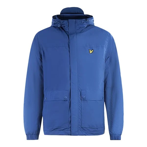 Куртка с капюшоном и карманом Lyle & Scott, синий