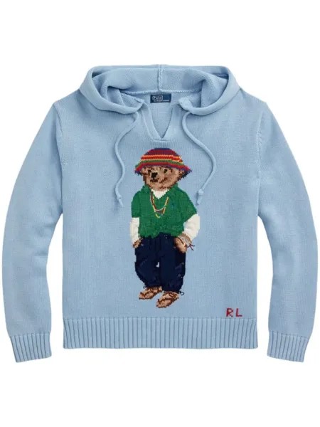 Polo Ralph Lauren худи Polo Bear, синий