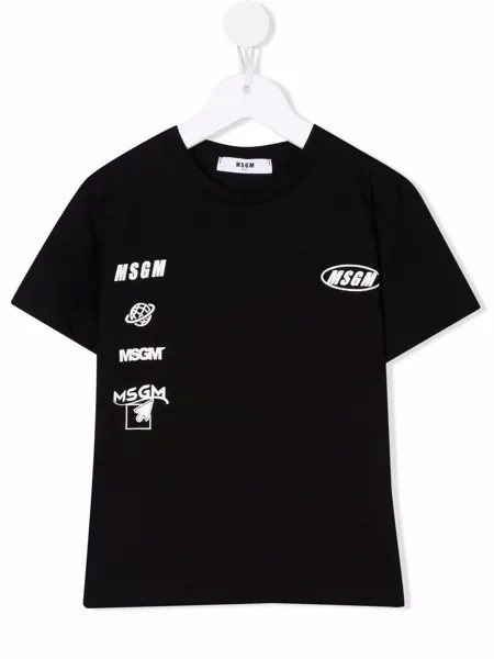 MSGM Kids футболка с логотипом