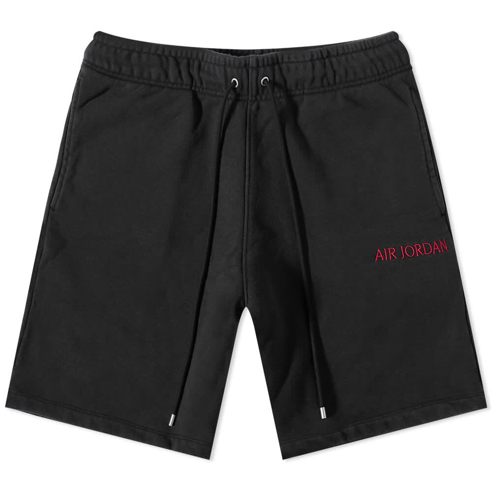Шорты Air Jordan Wordmark Fleece, черно-красный