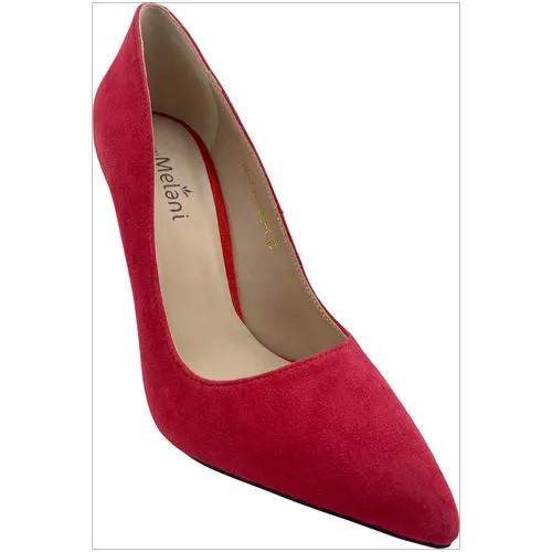 Melani туфли женские лодочки замша (1762) Размер: 35, Цвет: красный