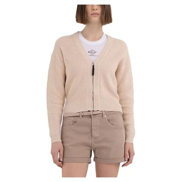 Кардиган Replay DK6052.000.G23138B Short, бежевый