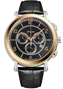 Швейцарские наручные  мужские часы Adriatica 8294.2254CH. Коллекция Chronograph