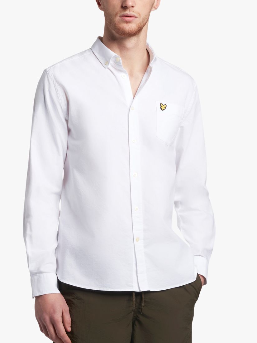 Оксфордская рубашка обычного кроя Lyle & Scott, белая