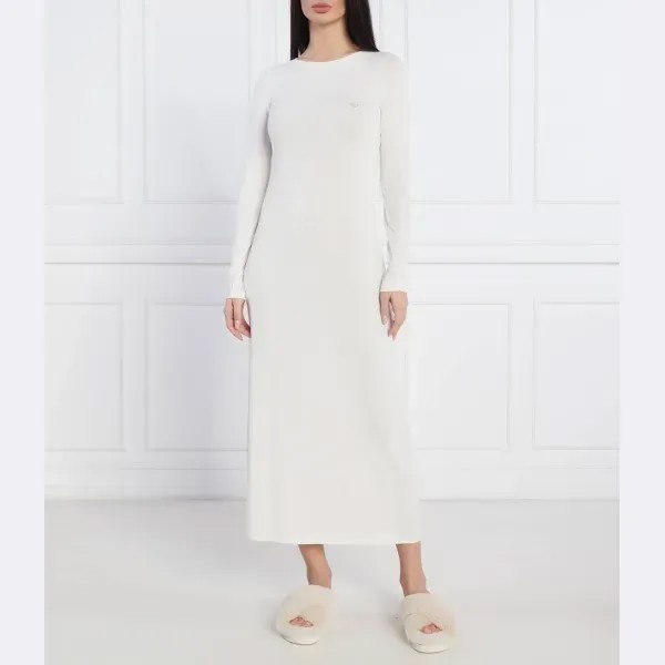Ночная рубашка стандартного кроя Emporio Armani, белый