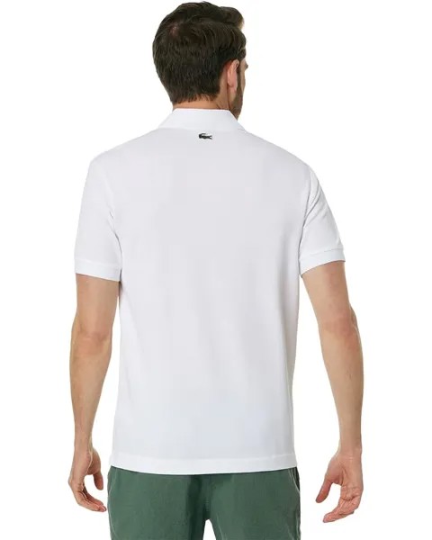 Поло Lacoste Netflix Lupin Short Sleeve Classic Fit Polo Shirt, цвет White/The Witcher