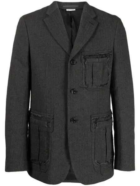 Comme des Garçons Homme Deux однобортный пиджак, серый