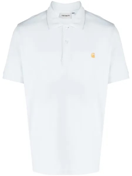 Carhartt WIP рубашка поло с вышитым логотипом, синий