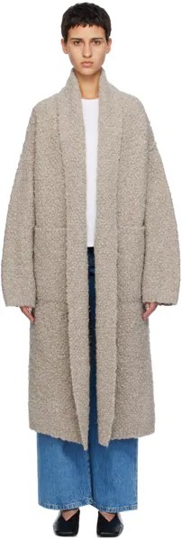 Серое берберское пальто Lauren Manoogian