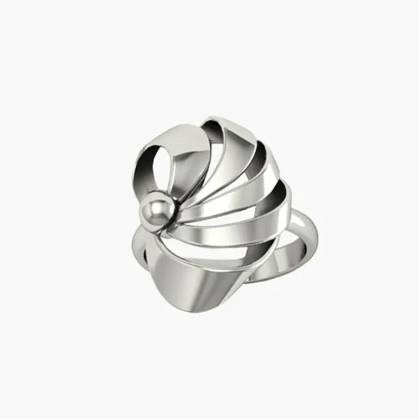 Кольцо женское ЮМИЛА из серебра 925 К20282 размер 18.5