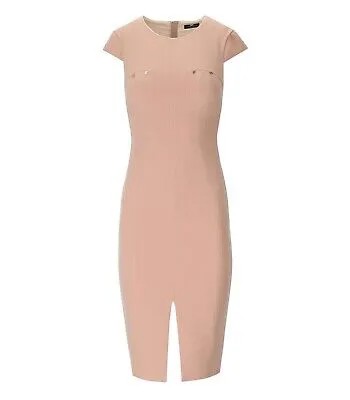 Женское розовое платье-футляр с подвесками Elisabetta Franchi