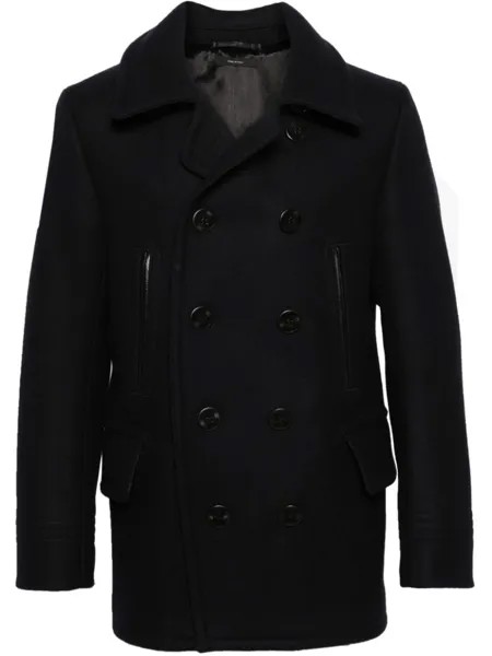 TOM FORD двубортный бушлат Melton, синий