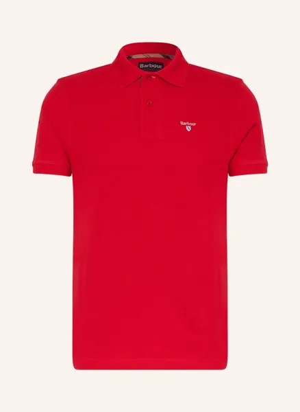Рубашка-поло из пике тартан Barbour, красный