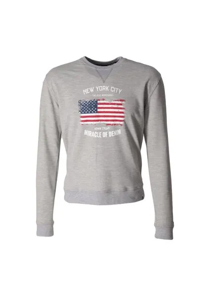 Пуловер с длинным рукавом MIRACLE OF DENIM, цвет Light Grey