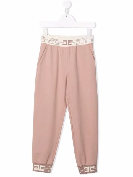Elisabetta Franchi La Mia Bambina спортивные брюки с логотипом