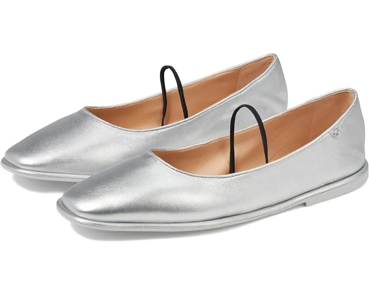 Туфли на плоской подошве COACH Emilia Mary Jane, серебряный