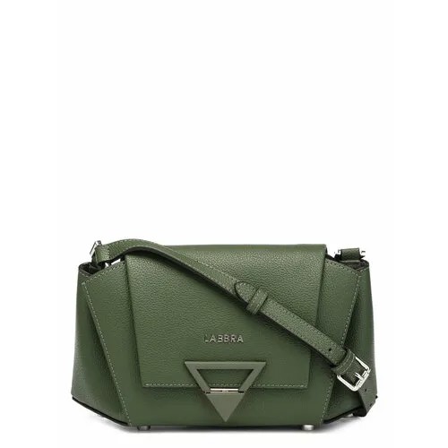 Сумка кросс-боди LABBRA, фактура тиснение, Khaki