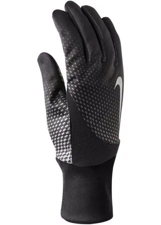 Мужские перчатки для бега NIKE MEN'S PRINTED ELEMENT THERMAL 2.0 RUN GLOVES M BLACK/BLACK N.RG.B2.020.MD-020-M
