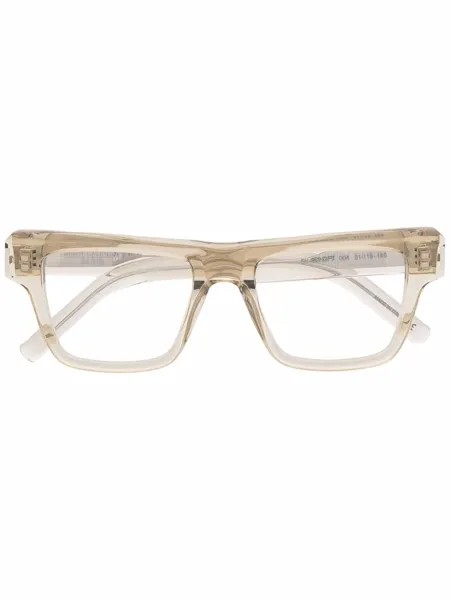 Saint Laurent Eyewear очки в квадратной оправе с логотипом