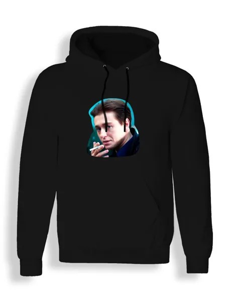 Худи унисекс СувенирShop Бригада/Саша Белый/Космос/Пчела/Фил 4 черное 2XL