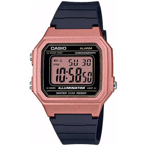 Наручные часы CASIO Collection W-217HM-5A, золотой, розовый