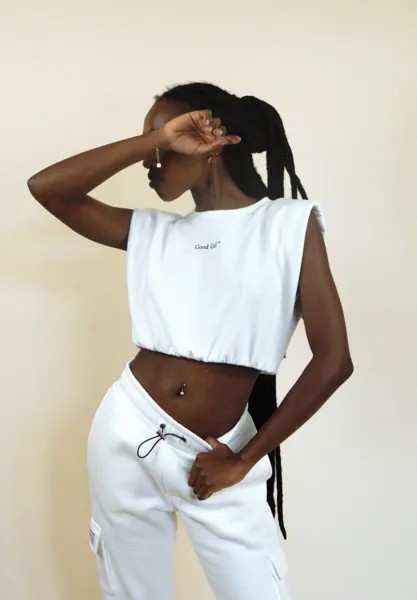 Топ LAURINA Good Girl Bad Habits, цвет pearl white