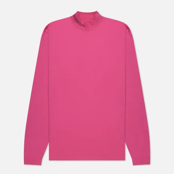 Женский лонгслив PANGAIA Organic Cotton High Neck розовый, Размер S