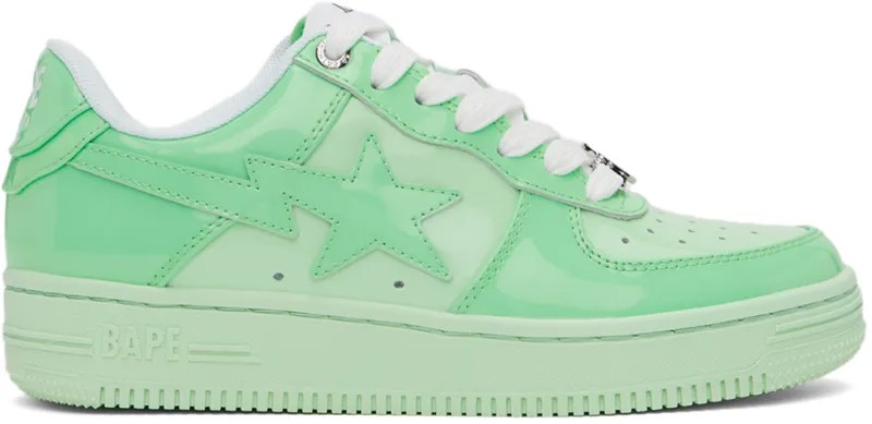 Зеленые кроссовки STA BAPE
