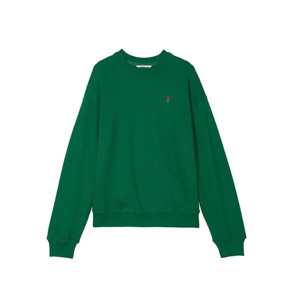 Свитшот Victoria's Secret Cotton Fleece Oversized, зеленый
