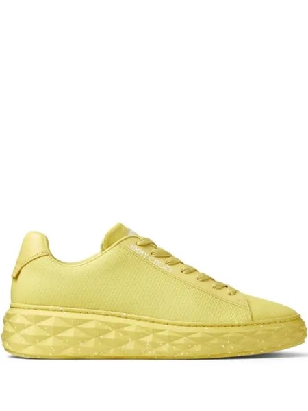 Jimmy Choo кроссовки Diamong Light Maxi/M на шнуровке, желтый